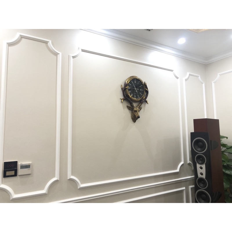 📢 Đồng hồ treo tường đầu hươu đá số la mã