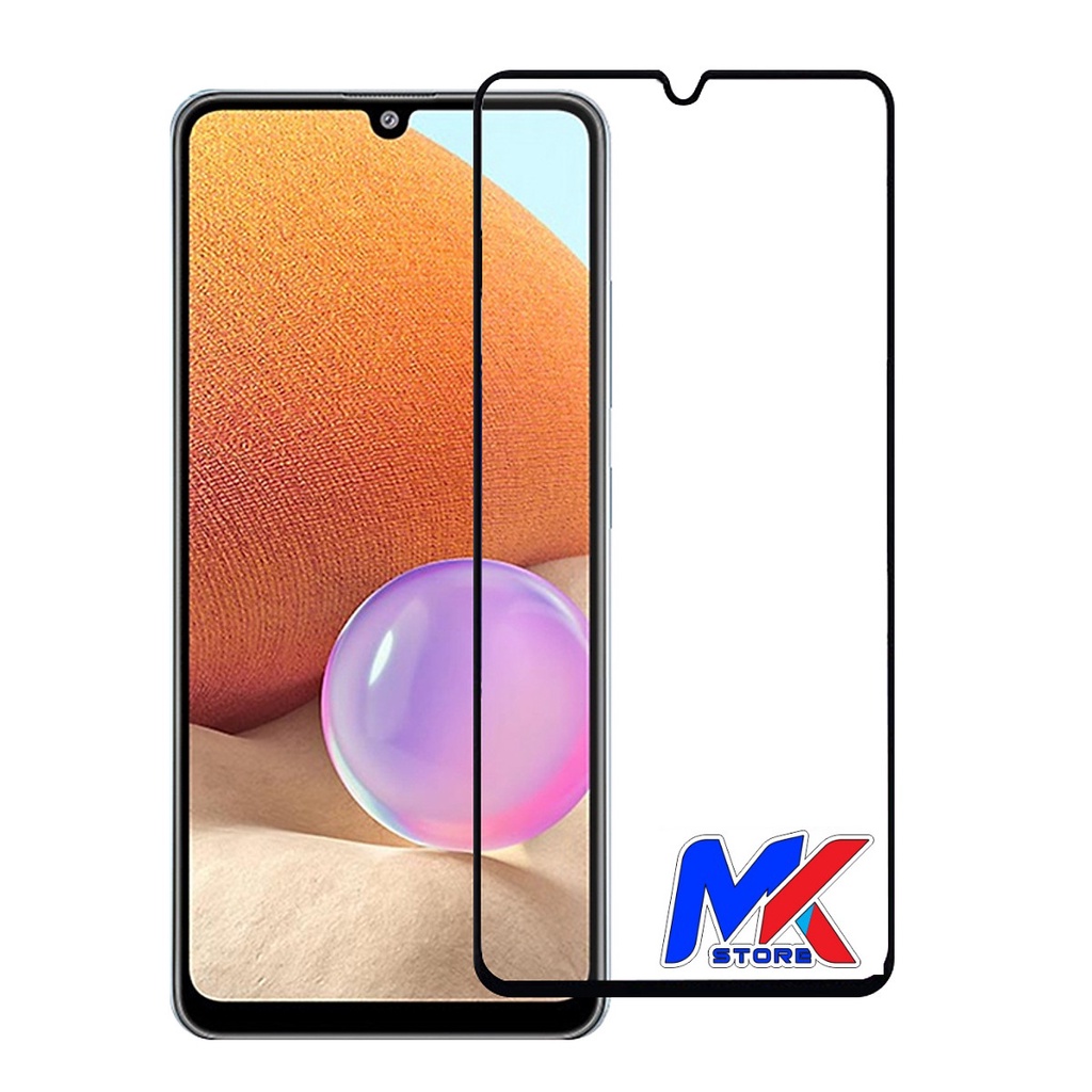 Kính cường lực bảo vệ màn hình ĐT Samsung A32/A32 5G full màn hình full keo - tặng bộ giấy lau kính trị giá 10K