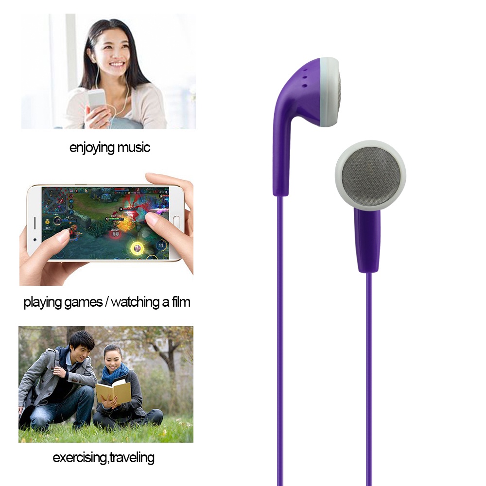 Tai nghe nhét tai Tất cả trong một Tai nghe có dây với Micrô chặn âm thanh nổi siêu trầm với giắc cắm 3,5 mm