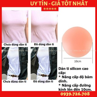 Dán ti silicon ❤️FREESHIP❤️ Đồ dán núm dán đầu ngực đầu nhũ hoa dán ti ngực silicon loại cao cấp đường kính 10cm - MÀU D