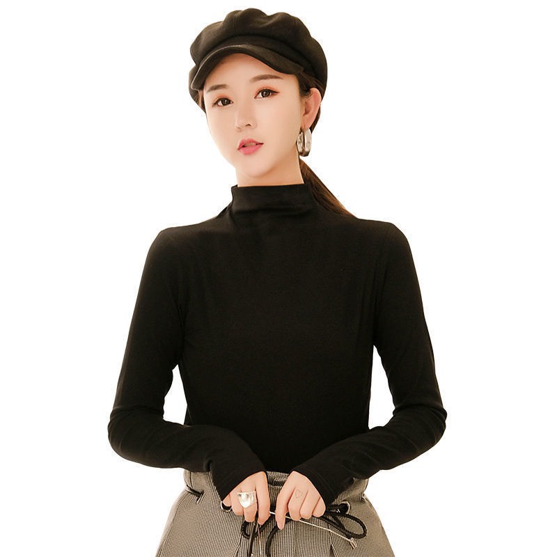 Áo Len Nữ Cổ Cao Chất Nhung Tăm Cotton Mềm, Mịn, Dày Đẹp, Không Xù