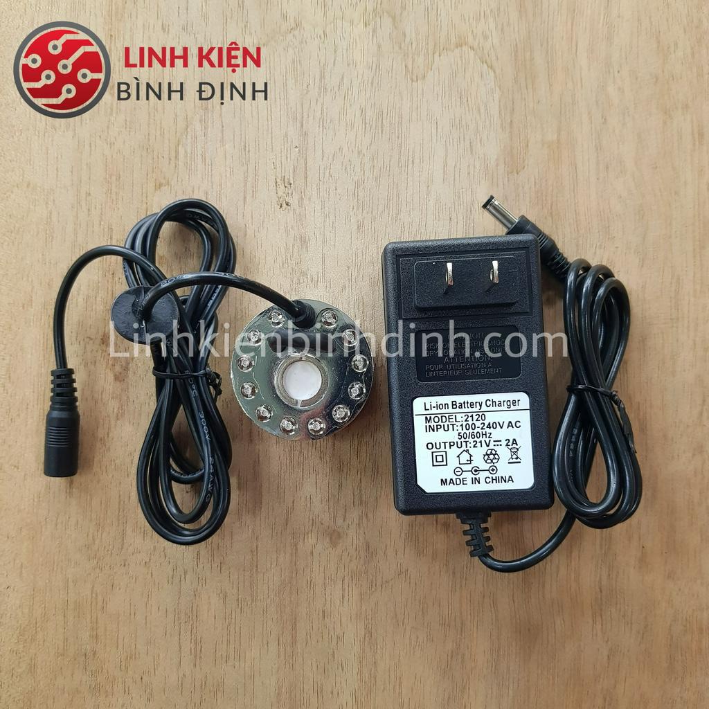 Máy tạo khói phun sương có đèn led đổi màu chất liệu hợp kim inox- Máy tạo khói bể tiểu cảnh, hòn non bộ