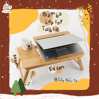 Bàn Học Ngồi Bệt Gỗ Trúc Tựa Laptop Siêu Tiện Lợi Bamboo Laptop Table