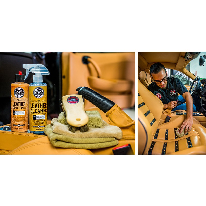 Dung dịch vệ sinh nội thất ghế da Chemical Guys Leather Cleaner 16oz