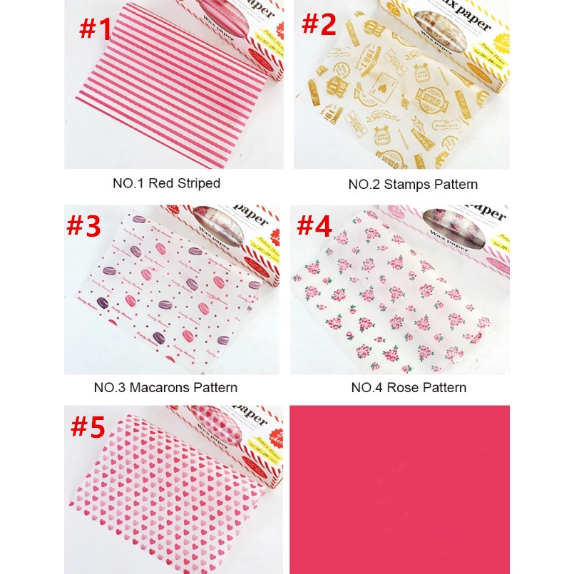 50 chiếc Sáp Giấy Thức ăn Giấy gói