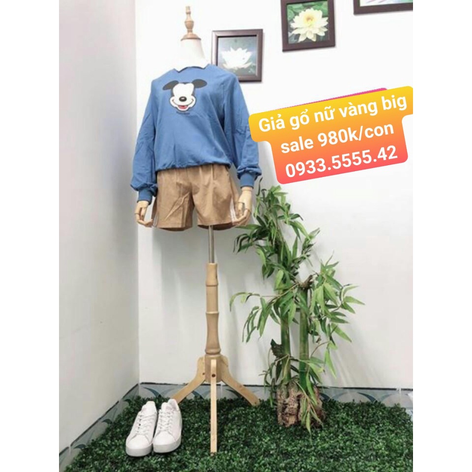 Manocanh tay gỗ nhập [FREE SHIP] khớp tay ngón tay xoay chuyển được, cầm nắm được túi sách phụ kiện