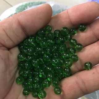 HDT03A- Hạt đá tròn màu xanh lục