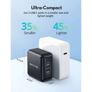 Củ sạc nhanh RAVPower 100w - 2 cổng type C (GaN II) RP - PC151
