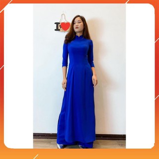 [SALE RẺ ]Mẫu áo dài đẹp _áo dài màu mới sang trọng _áo dài màu xanh copan