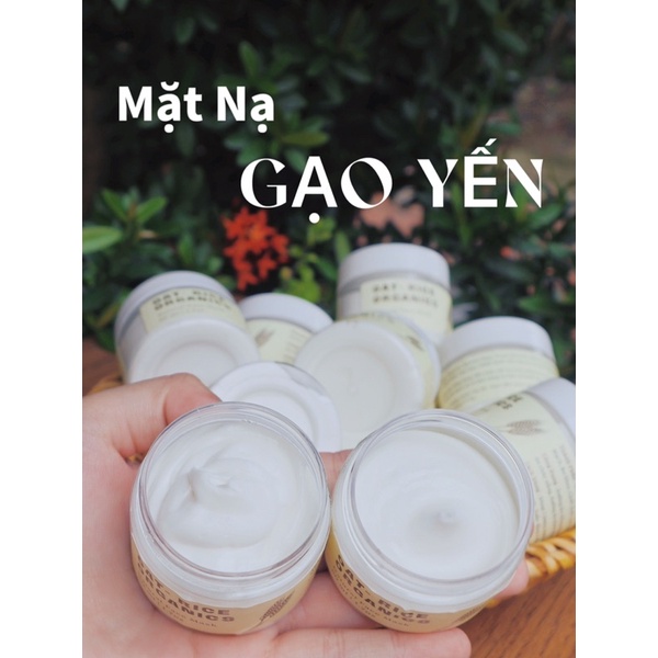 Mặt nạ đắp mặt thiên nhiên từ gạo yến mạch hữu cơ, handmade Choosebythie