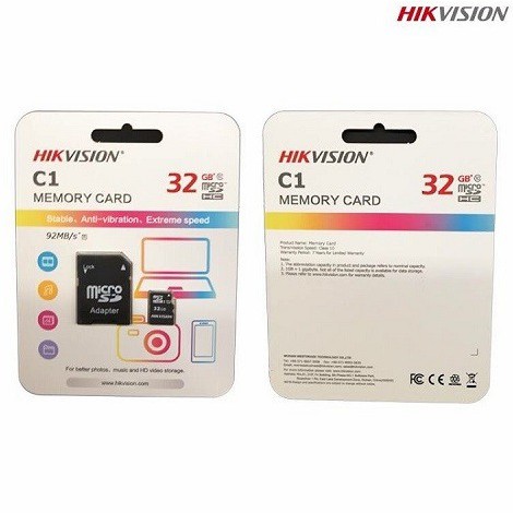 Thẻ Nhớ 64G 128G 256G HIKVISION CLASS 10 Chất Lượng Cao, Dùng cho Camera - Chính Hãng - BẢO HÀNH 24 THÁNG