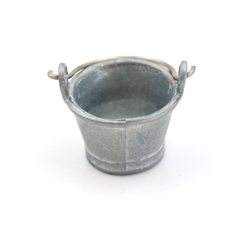 Bộ 2 Xô Nước Mini Tỉ Lệ 1: 12 Dùng Để Trang Trí Nhà Búp Bê