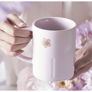 [STARBUCKS VN] - CỐC SỨ CHERRY BLOSSOM (SAKURA) HANDLE MUG 12oz