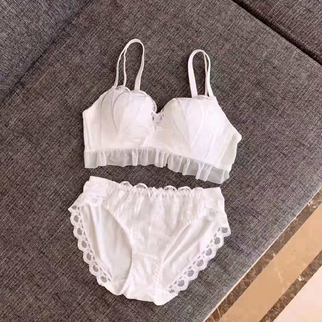 Bộ Đồ Lót Ren Màu Trơn Gợi Cảm Cho Nữ | BigBuy360 - bigbuy360.vn