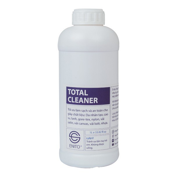 Can Dung Dịch Vệ Sinh Giày Enito Total Cleaner 1000ml - Chuyên Dùng Để Vệ Sinh Giày Sneaker Khuyên Dùng Cho Các Đại Lý