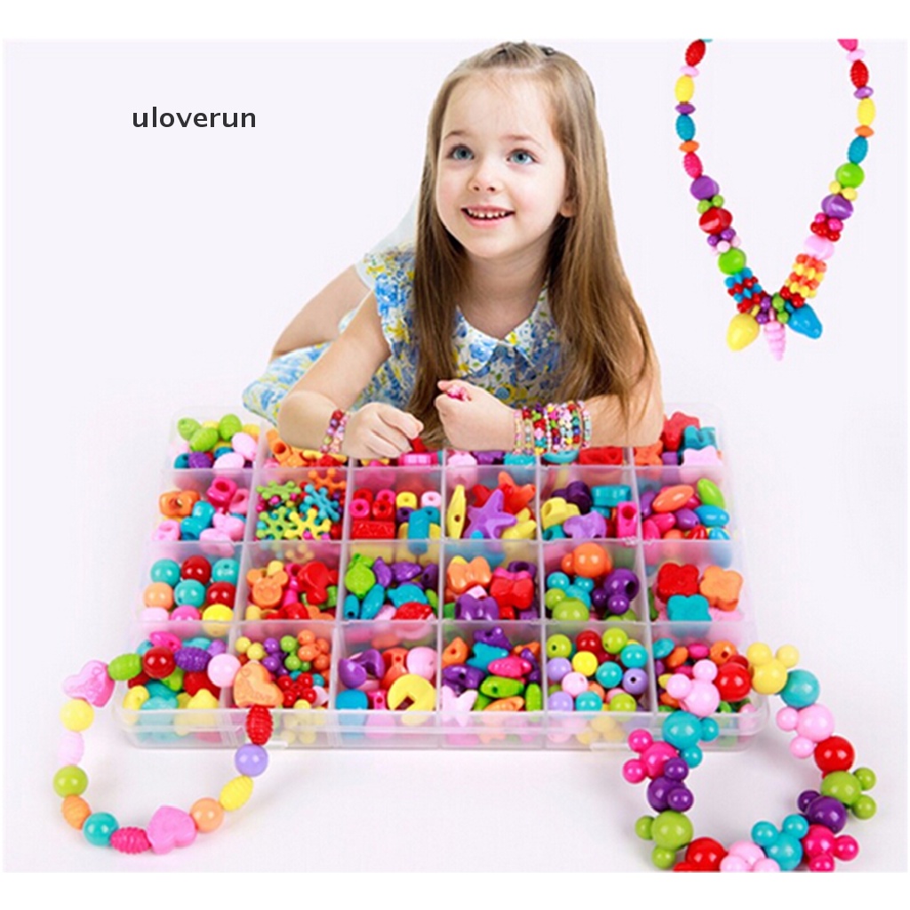 Bộ 450 Hạt Xếp Hình Đầy Màu Sắc Dễ Thương Cho Bé