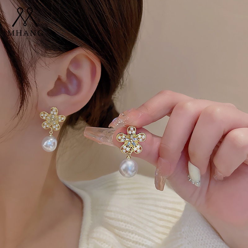 Khuyên Tai Nữ Đính Ngọc Thời Trang Hàn