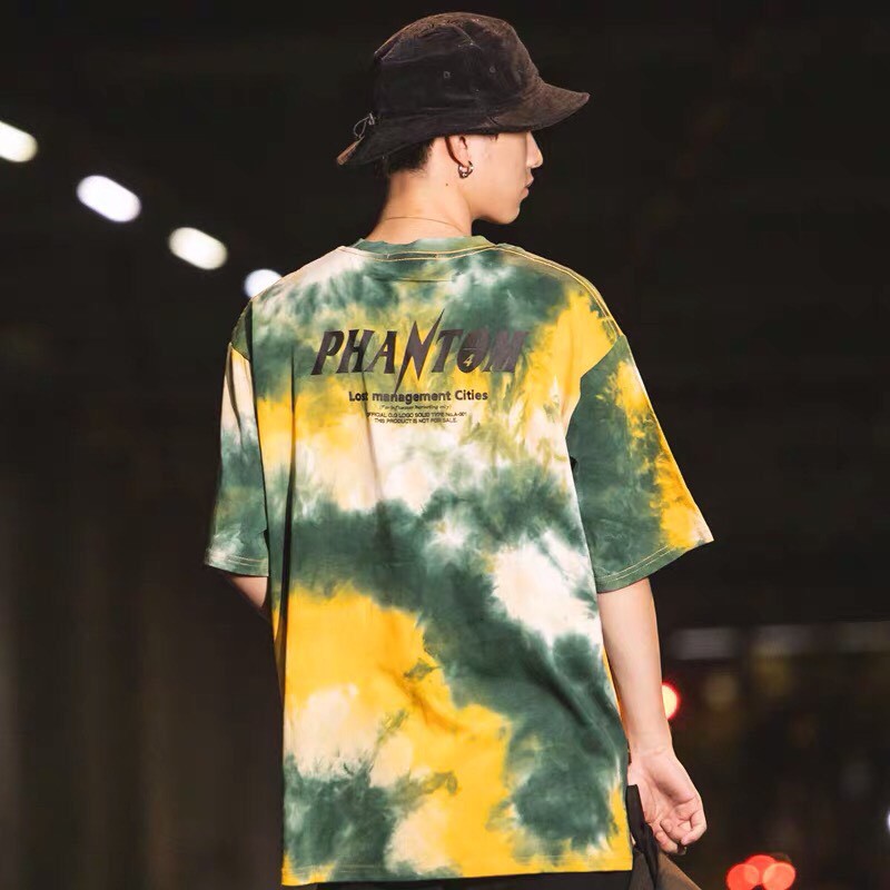 áo thun tay lỡ nam nữ unisex loang màu siêu đẹp | BigBuy360 - bigbuy360.vn