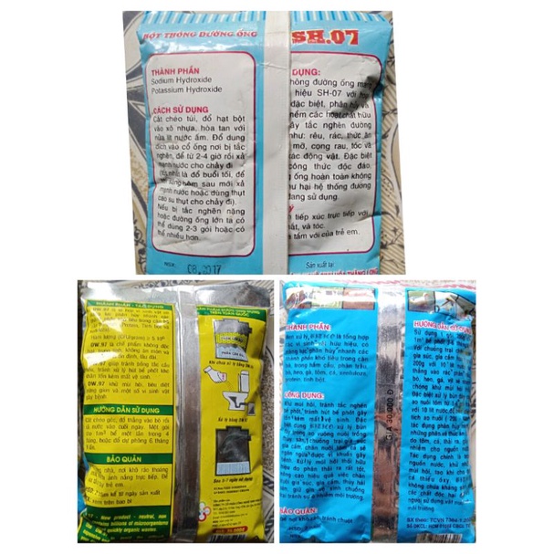 Bột thông cống, men xử lí bể phốt, men sử lí vệ sinh môi trường hiệu quả, chính hãng