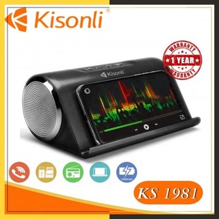 Loa bluetooth Kisonli 1981 cao cấp, loa bluetooth mini để bàn tích hợp công nghệ âm thanh siêu trầm ấm