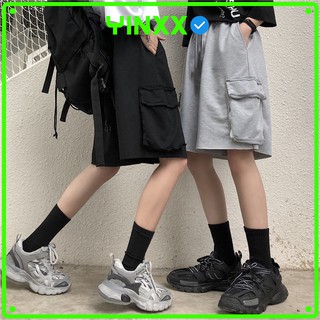 Quần short thun túi hộp nam nữ Yinxx, quần đùi Unisex QS01