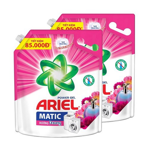 Nước Giặt Ariel Matic Hương Downy, Dạng rỡ, Nhạy cảm 3.25Kg 3.6KG/Túi