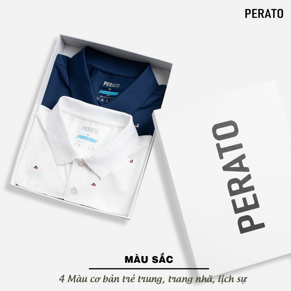 [MUA 2 GIẢM 20K] Áo Polo Nam PERATO (4 Màu), Vải Coolmax Cao Cấp Siêu Mát, Kiểu Dáng Trẻ Trung, Năng Động | BigBuy360 - bigbuy360.vn
