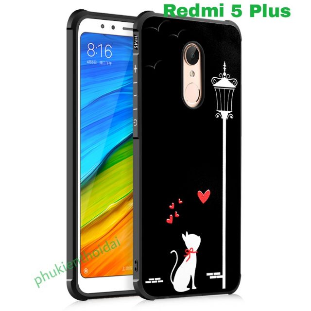 Ốp Lưng Redmi 5 plus 3D in hoa văn chống sốc cao cấp