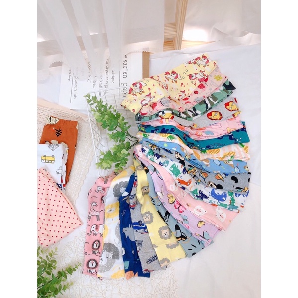 Combo 10 quần Dài cotton bozip cho bé trai/ bé gái từ 6-18kg Bách Nhật Shop