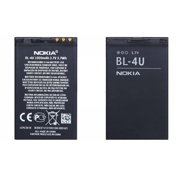 Pin nokia BL 4U cho nokia 301, E66, 305, 306, 308, 309,6600i, 6600s, 8800A, 5730 nhập khẩu