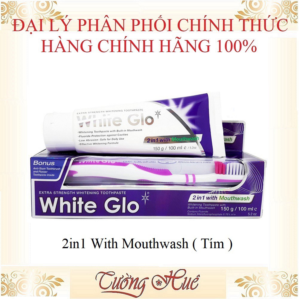 Kem Đánh Răng White Glo Extra Strength Whitening Toothpaste - 150g ( Nhiều Lựa Chọn )