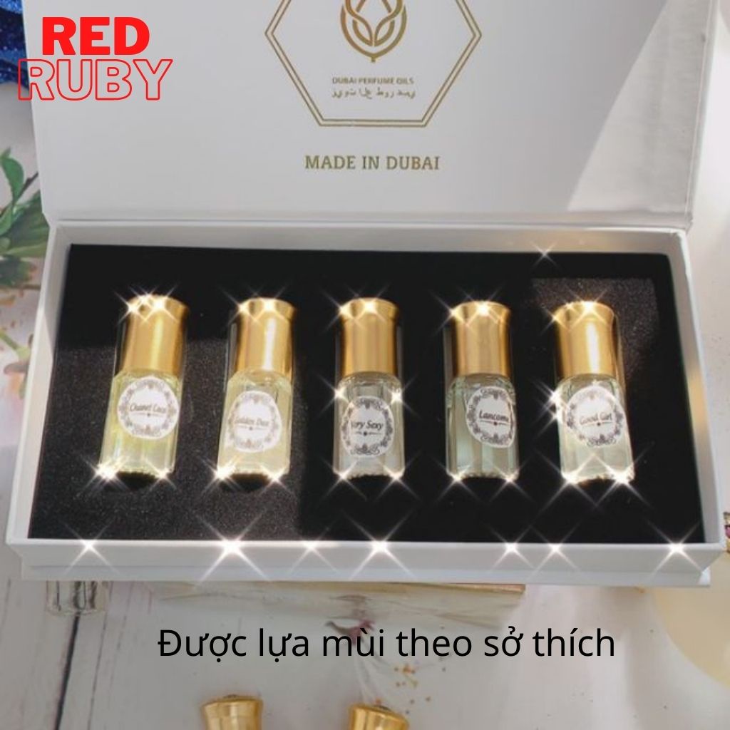 [Mix set theo yêu cầu] Set 5 chai tinh dầu nước hoa Dubai - thơm nhất, HOT nhất,hàng chính hãng