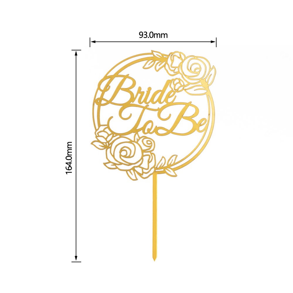 Que Cắm Trang Trí Bánh Kem Chữ Mr & Mrs / Bride to Be / Kissd / Happy Wedding / Happy Anniversary