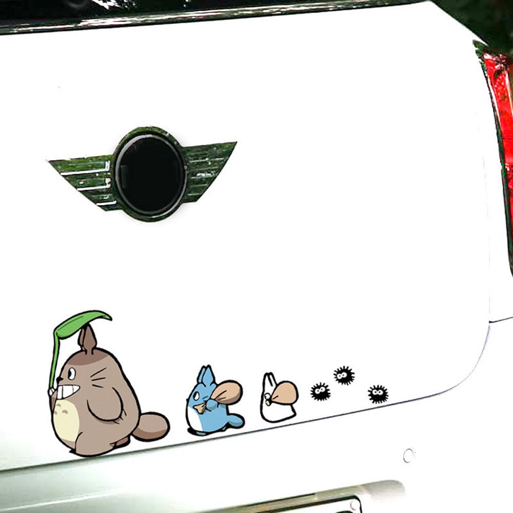 Miếng Dán Trang Trí Xe Hơi Hình Totoro Phản Quang Vui Nhộn