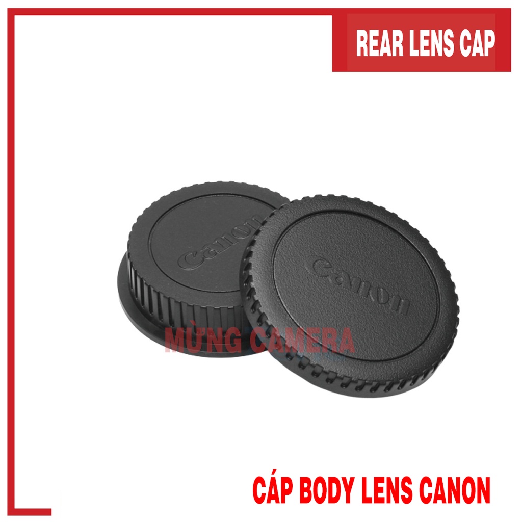 Bộ nắp body và cap đuôi lens Canon DSLR