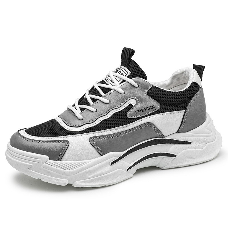 Giày Thể Thao Cổ Thấp Phối Lưới Thoáng Khí Hàng Mới Dành Cho Nam 2021 | BigBuy360 - bigbuy360.vn