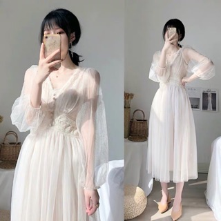[ ORDER ] Đầm trắng công chúa ulzzang