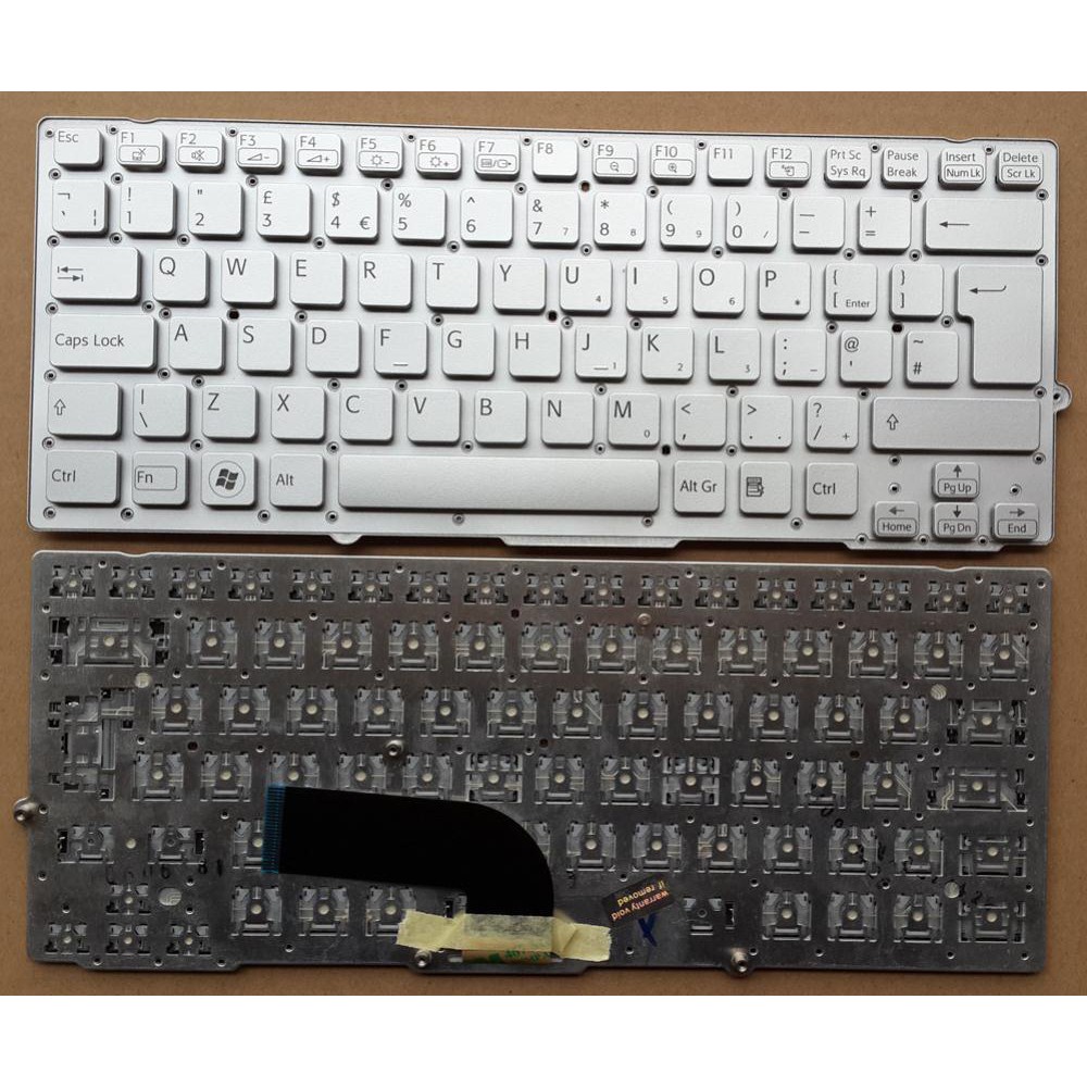 Bàn phím laptop Sony VPC-SB VPC-SA VPC-SC VPC-SD MÀU BẠC CÓ ĐÈN LOẠI TỐT