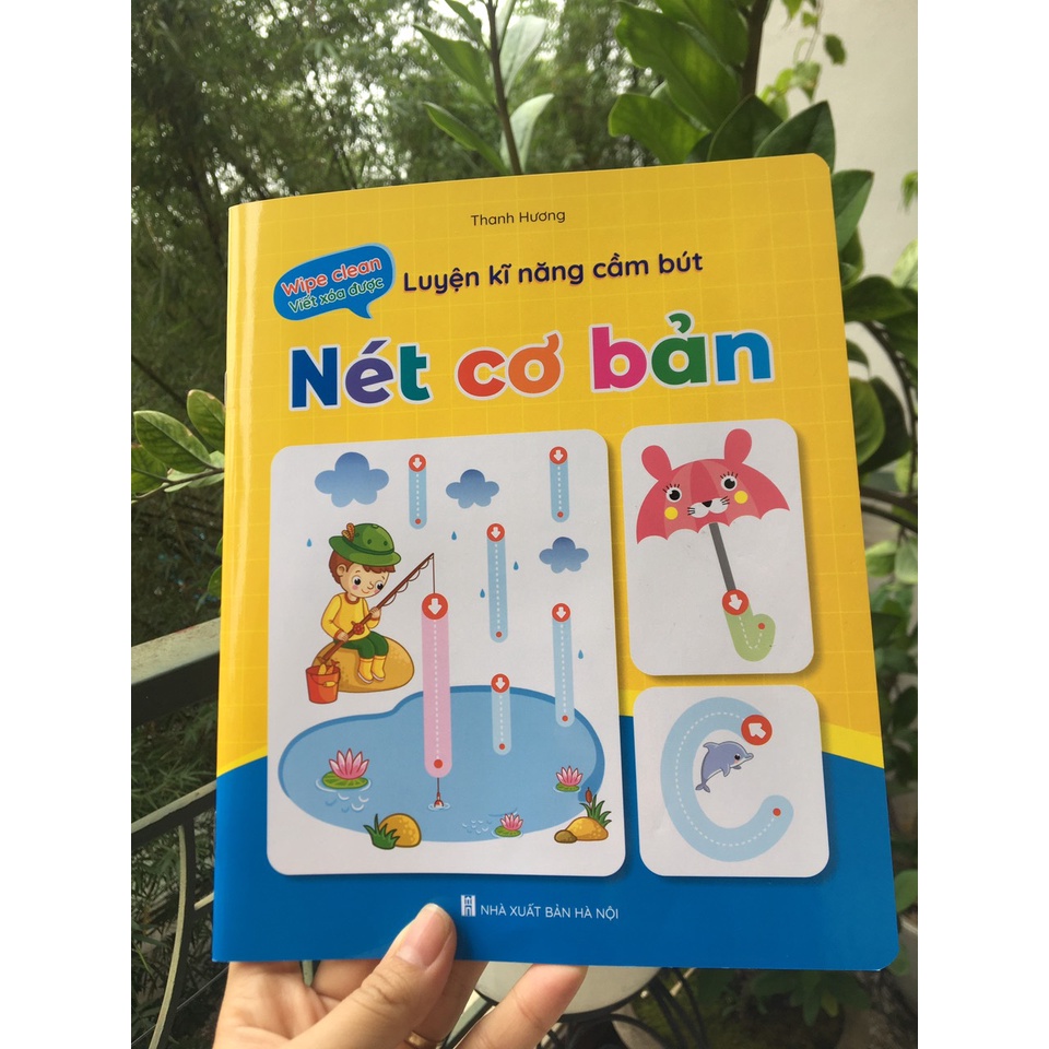 Bộ 5 Sách Luyện Viết Chữ Xóa Được Wipe Clean Tặng Kèm 2 Bút, Luyện Kỹ Năng Cầm Bút - Đánh Vần Tiếng Việt
