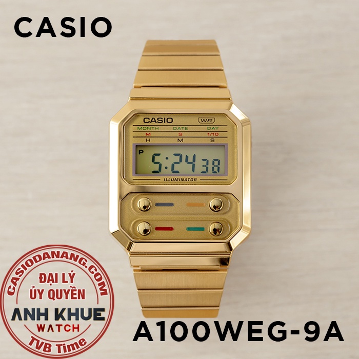 Đồng hồ unisex Casio Standard chính hãng Anh Khuê A100 Series