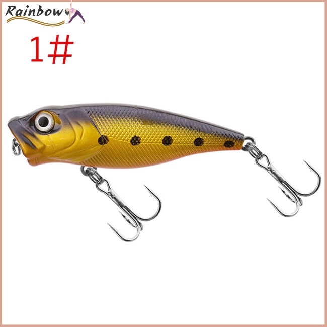 Mồi Câu Cá Giả Cứng 7cm 8.5g Kèm 2 Lưỡi Câu