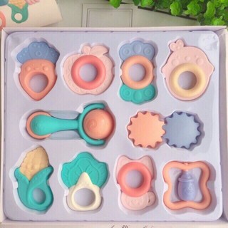 XÚC XẮC 10 MÓN BABY RATTLE