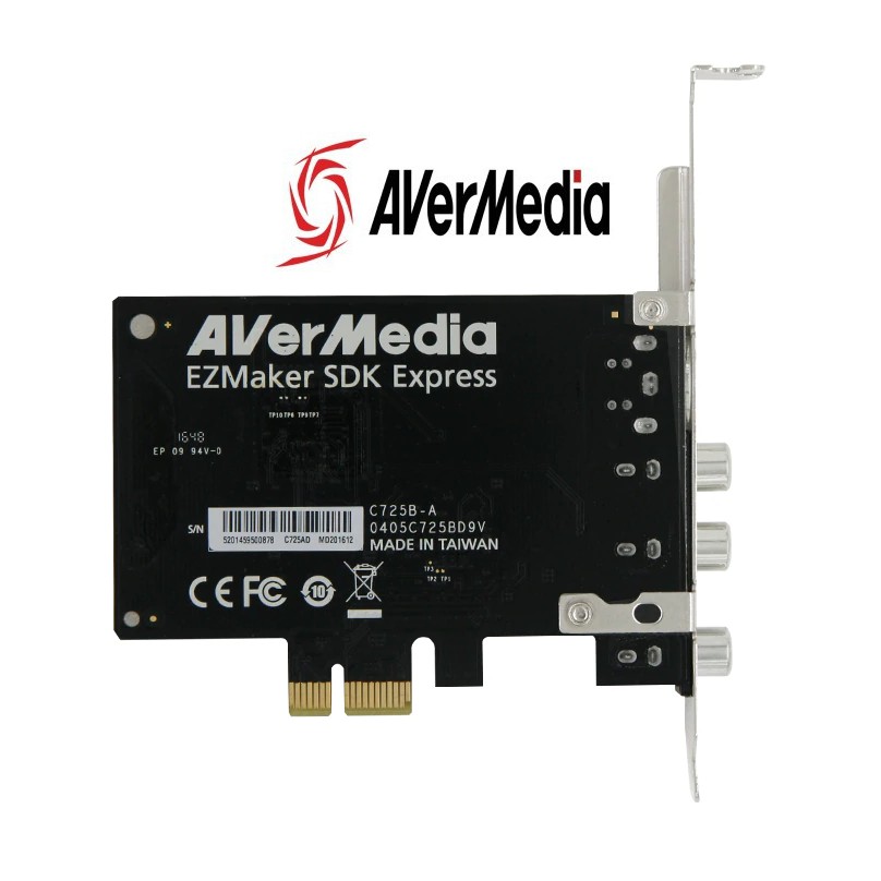 Card ghi hình AV, S-video chuẩn PCI-E AverMedia C725 - Bảo Hành 12 Tháng