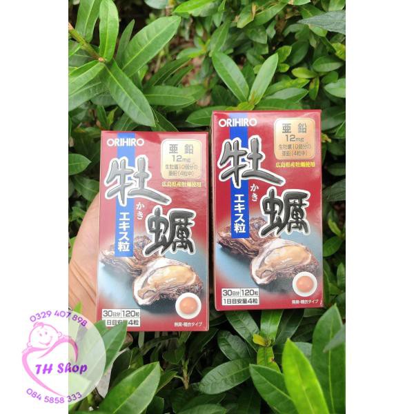 [CHE TÊN] Tinh Chất Hàu Tươi Orihiro Oyster Extract Nhật Bản Hộp 120 Viên Hàng Chính Hãng