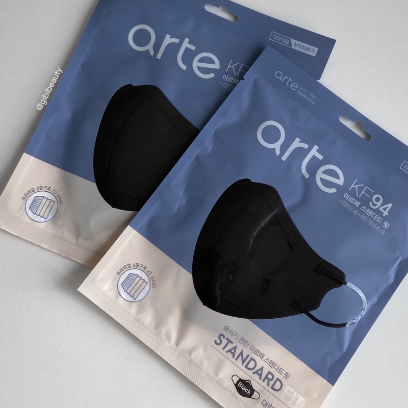 Khẩu trang Đen ARTE Standard Fit KF94