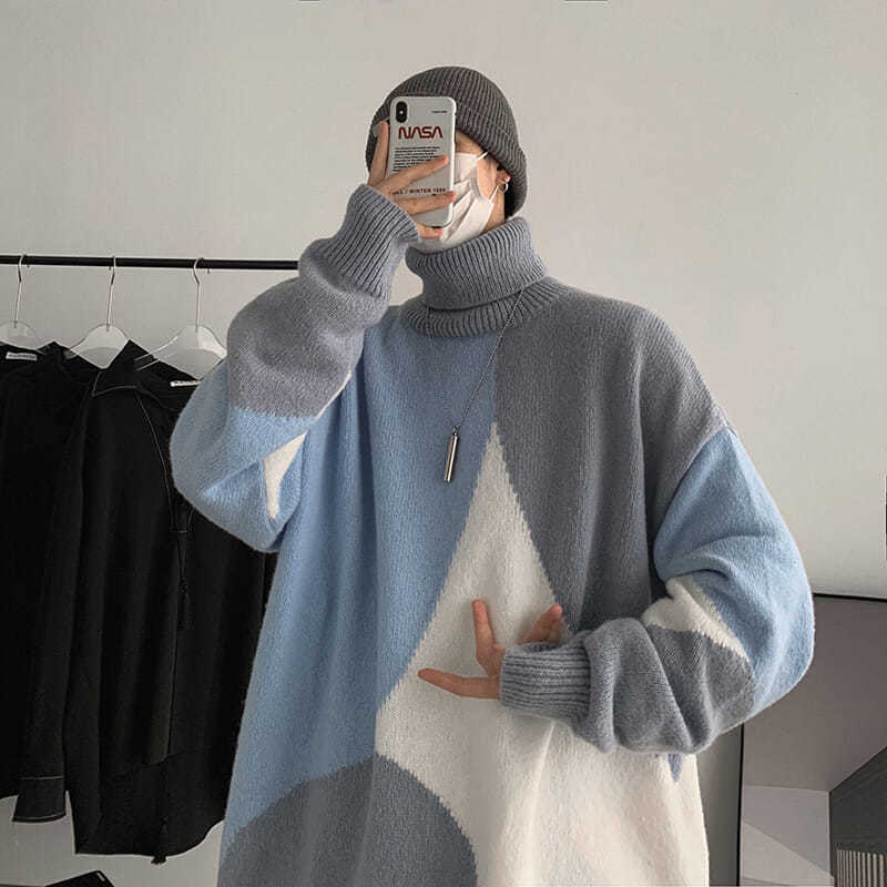 Áo Sweater Cổ Lọ Chất Liệu Dày Dặn Màu Sắc Trẻ Trung Cho Nam | BigBuy360 - bigbuy360.vn