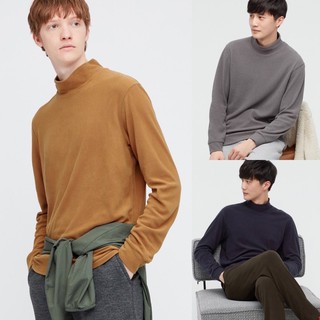 Áo giữ nhiệt nam Heattech giả lông cừu Uniqlo dày ấm