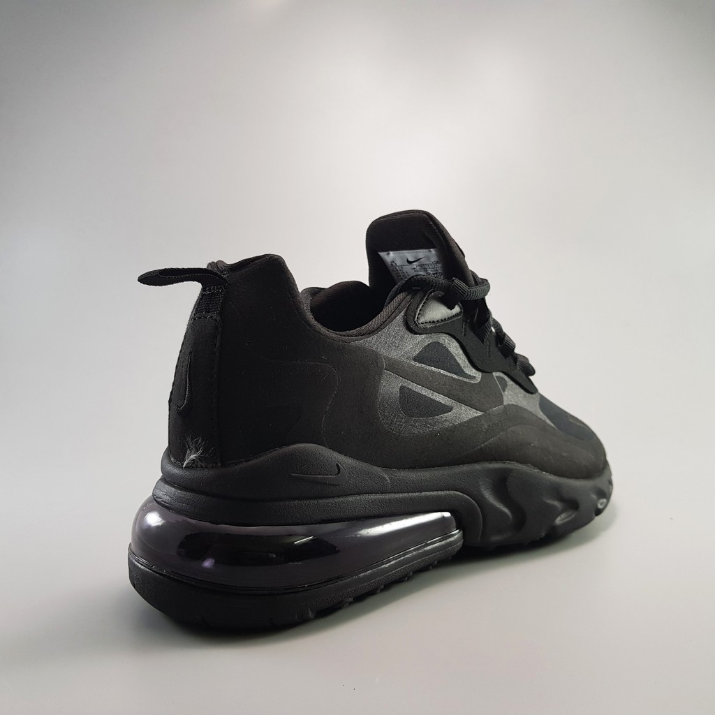 Free XẢ KHO THANH LÝ - RẺ Giày Sneaker Air Max 270 React Full Black | Sale Rẻ | Có Sẵn 2020 . new