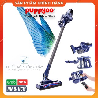 Máy hút bụi không dây puppyoo wp536 cầm tay mini cao cấp may hut bui pin rời