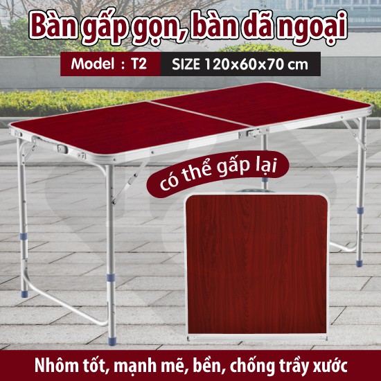 CHAIR-Bàn gấp gọn cắm trại, dã ngoại, leo núi tiện ich MẪU T2 ĐỎ